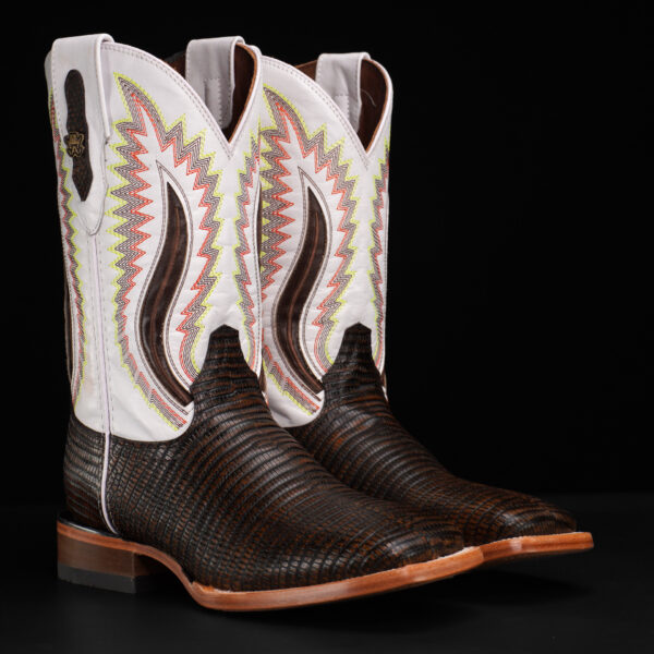 Tan Safari Lizard – Square Toe