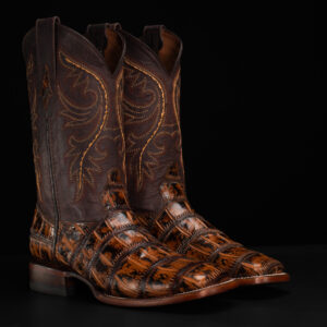 Honey Alligator Belly – Square Toe