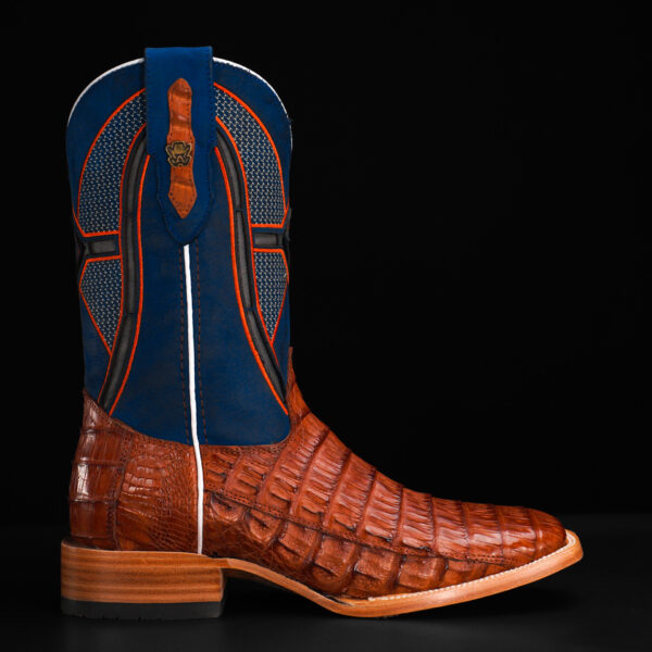 AUTHENTIC Cognac Caiman Belly – Square Toe - Image 2