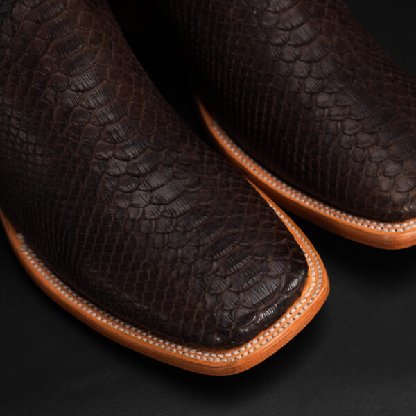 AUTHENTIC Brown Python – Square Toe - Image 3