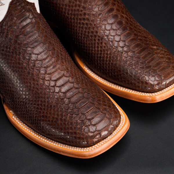 AUTHENTIC Brown Python – Square Toe - Image 3