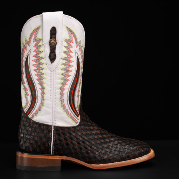 Tan Safari Basketweave – Square Toe - Image 2