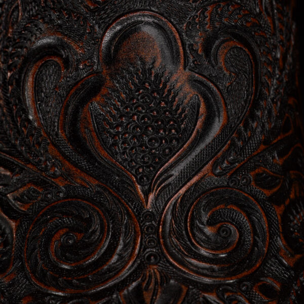 Alfa Brown Hand Tooled – Square Toe - Image 4