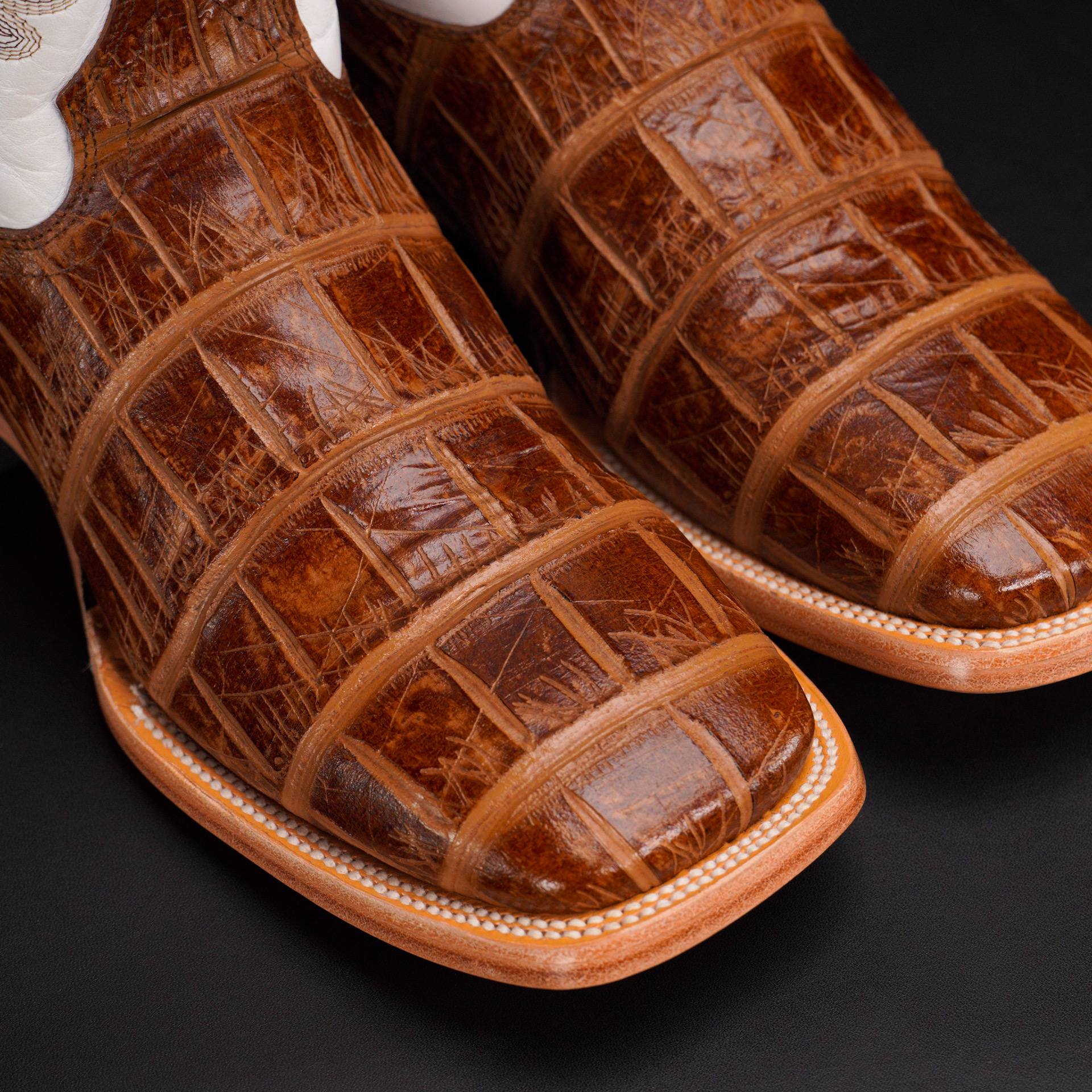 Honey Alligator - Square Toe - Image 2