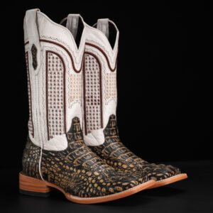 Tan Safari Caiman Neck – Square Toe