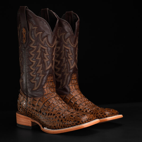 Honey Caiman Neck - Square Toe