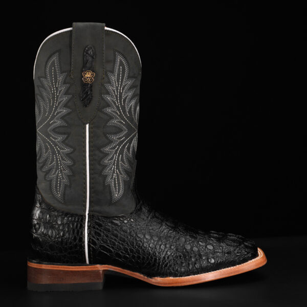 Black Caiman Neck - Square Toe - Image 2