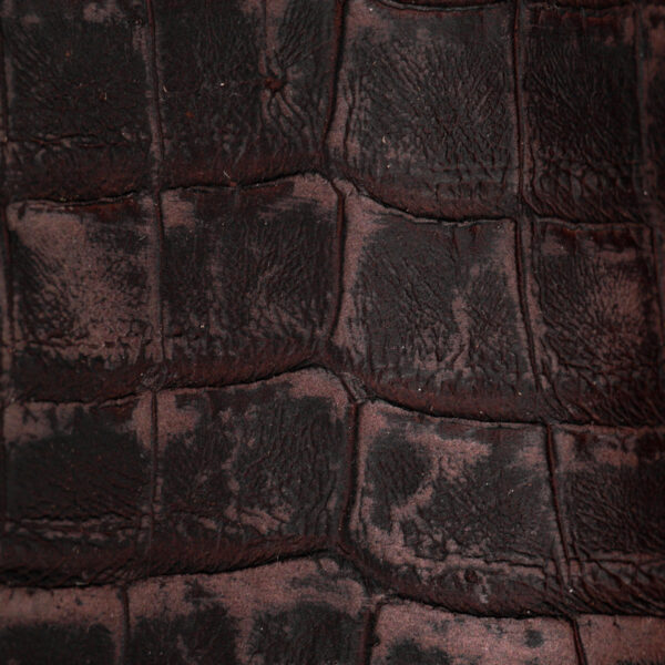 Matte Brown Caiman Belly - Square Toe - Image 4