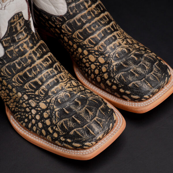 Tan Safari Caiman Neck – Square Toe - Image 3