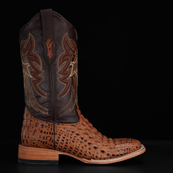 Honey Caiman Horn Back- Square Toe - Image 2