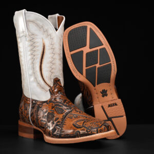 "The Dead Man’s Hand" Tan Safari – Square Toe