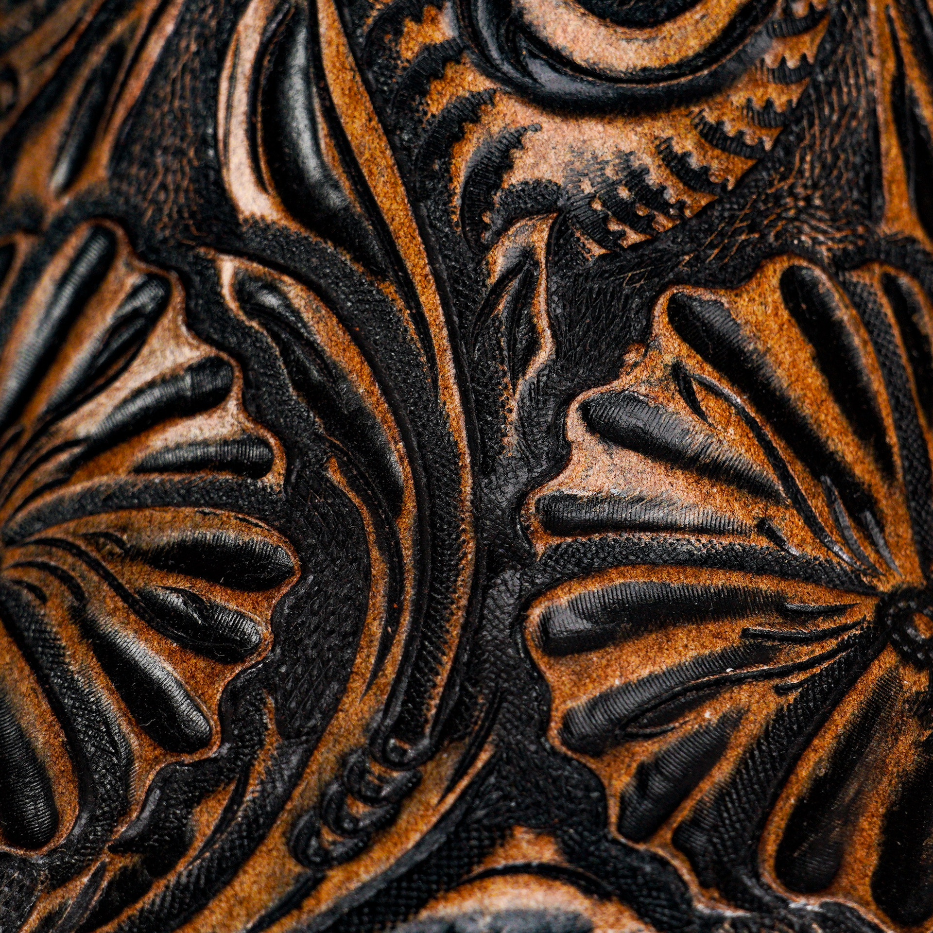 Tan Safari Hand Tooled – Square Toe - Image 3