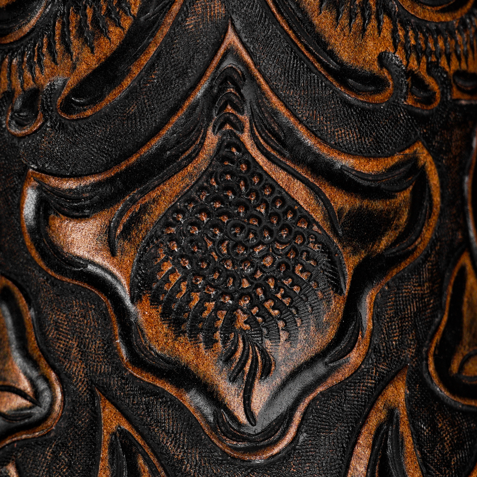 Tan Safari Hand Tooled – Square Toe - Image 3