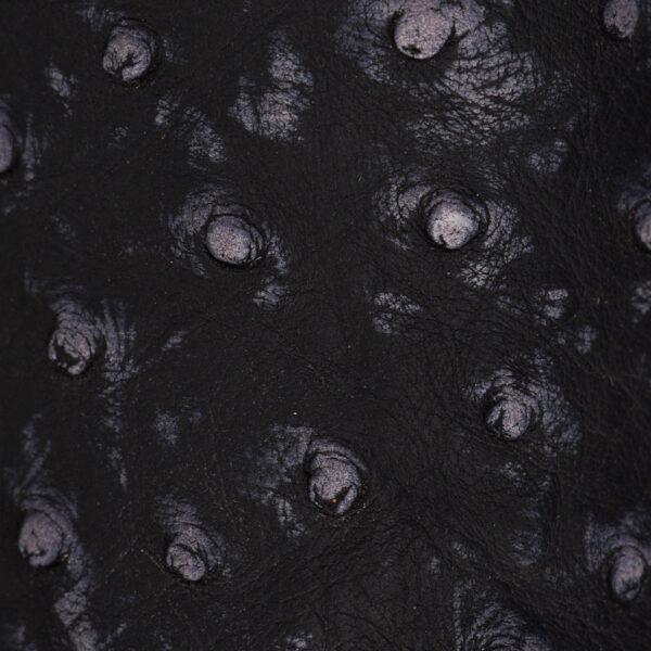Matte Black Ostrich – Square Toe - Image 4