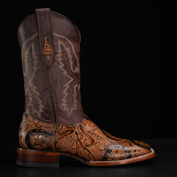 Honey Hand Tooled – Square Toe - Image 2