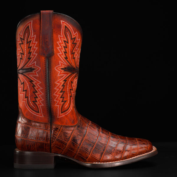 Cognac Alligator Belly - Square Toe - Image 2