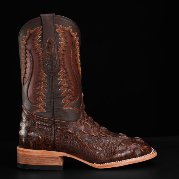 Cognac Caiman Neck - Square Toe - Image 2