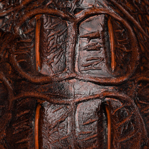 Cognac Caiman Neck - Square Toe - Image 4
