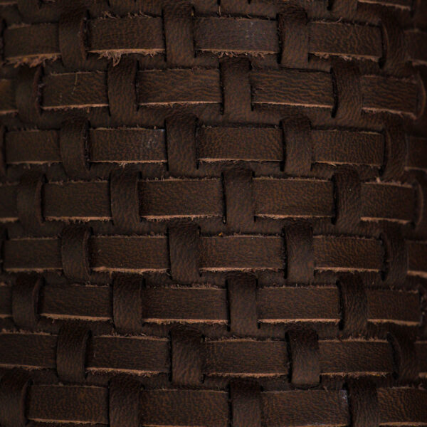 Brown Basketweave – Square Toe - Image 4