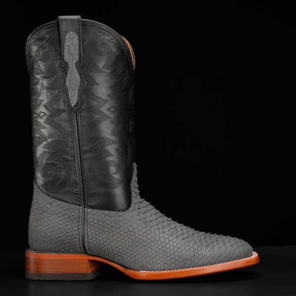 Matte Gray Python - Square Toe - Image 2