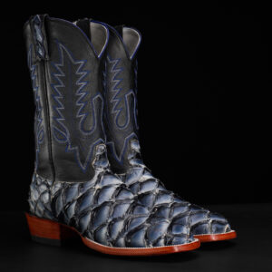 Genuine Blue Pirarucu - Square Toe (Made In USA)