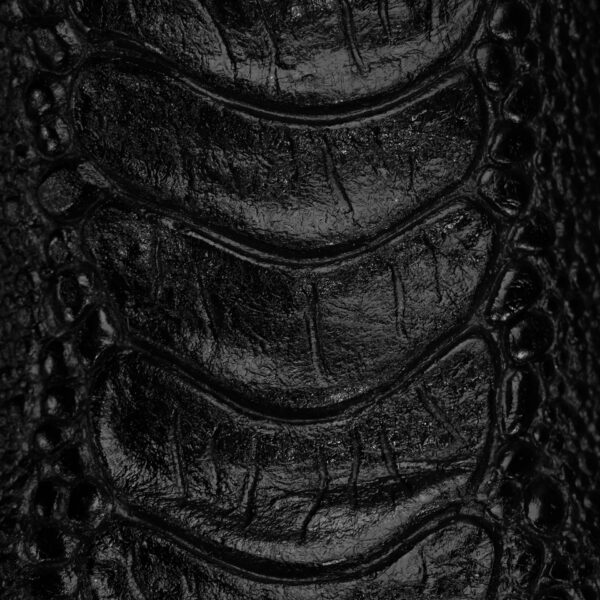 Black Ostrich Leg – Square Toe - Image 4