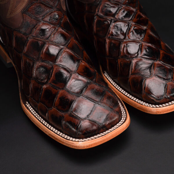 Brown Fish Scale – Square Toe - Image 3