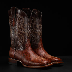 Cognac Bull Shoulder - Square Toe