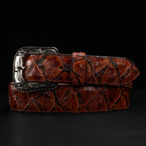Cognac Fish Pirarucu Belt
