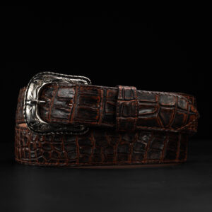Cognac Caiman Belt