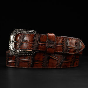 Cognac Alligator Belt