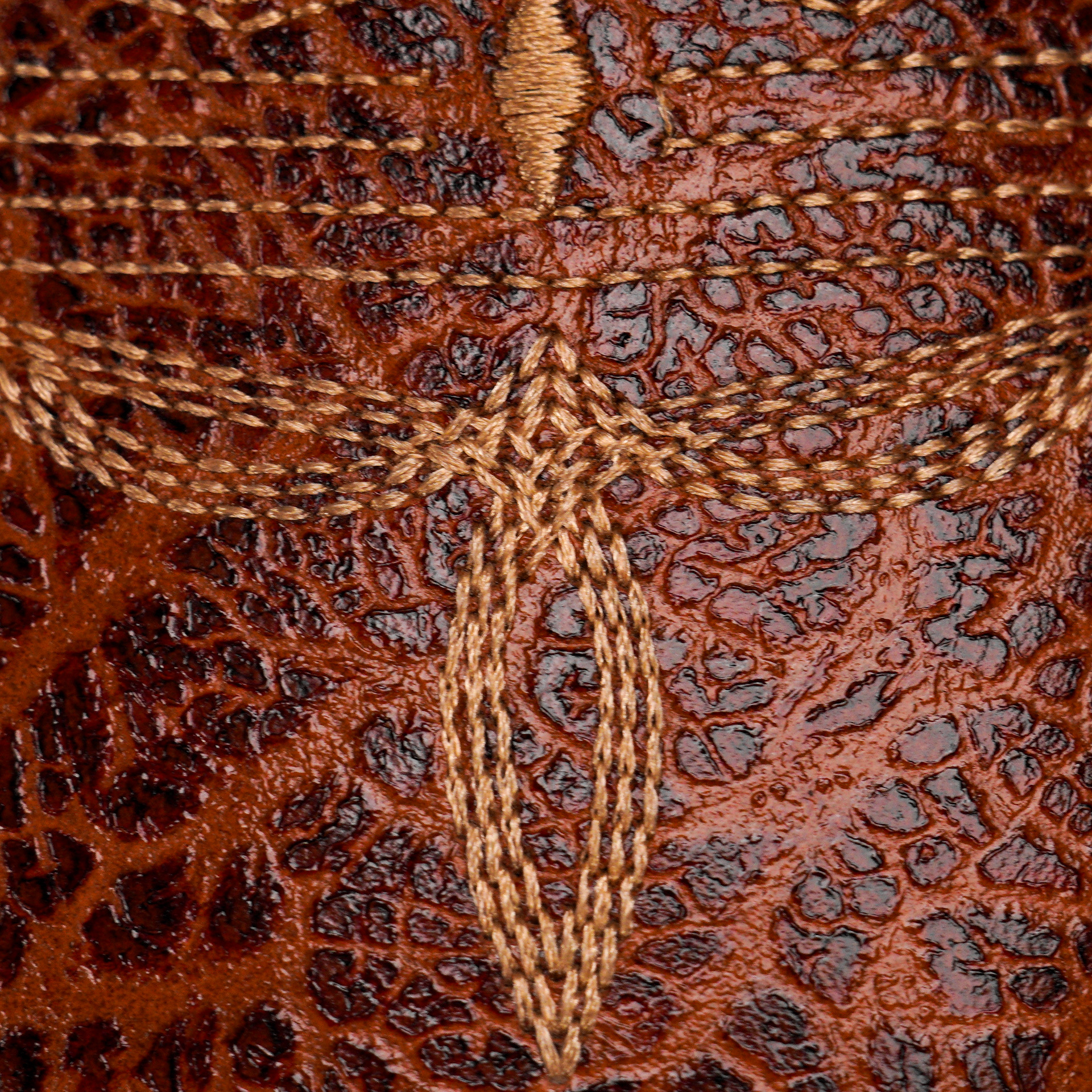 Cognac Bull Shoulder - Square Toe - Image 4