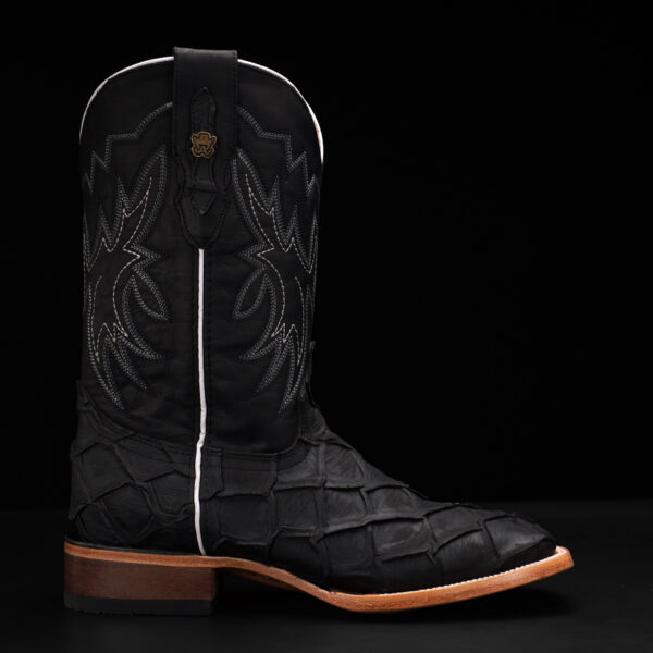 Matte Black Pirarucu – Square Toe - Image 2