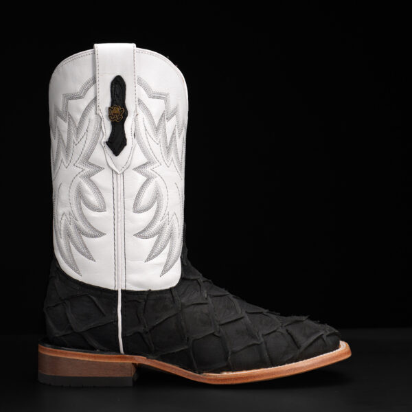 Matte Black Pirarucu – Square Toe - Image 2