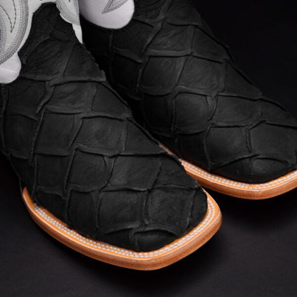 Matte Black Pirarucu – Square Toe - Image 3