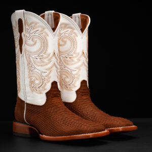 Matte Honey Python – Square Toe