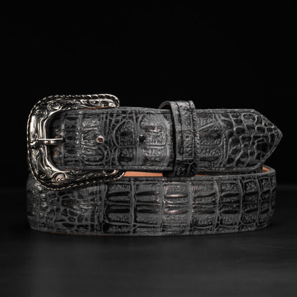 Gray Caiman Belt