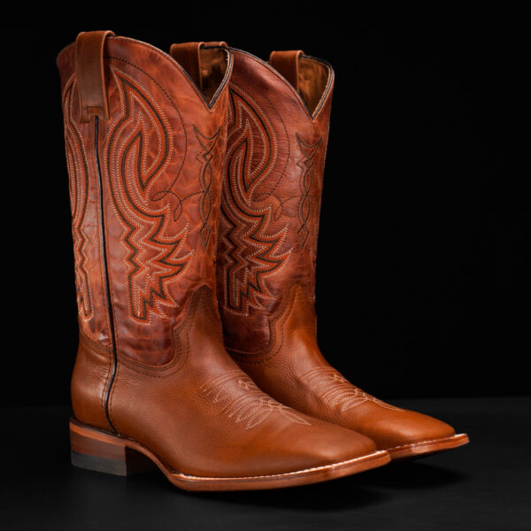Cognac Bullhide – Square Toe
