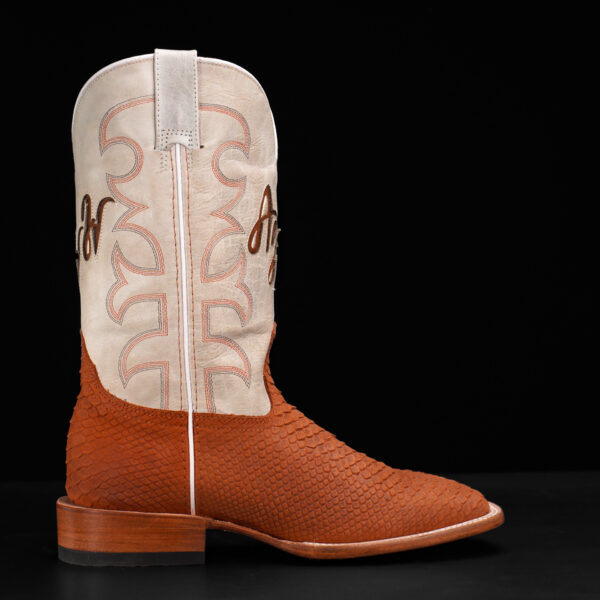 Matte Cognac Python - Square Toe - Image 2