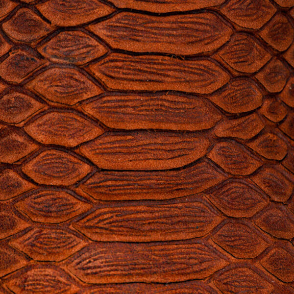 Matte Cognac Python - Square Toe - Image 4