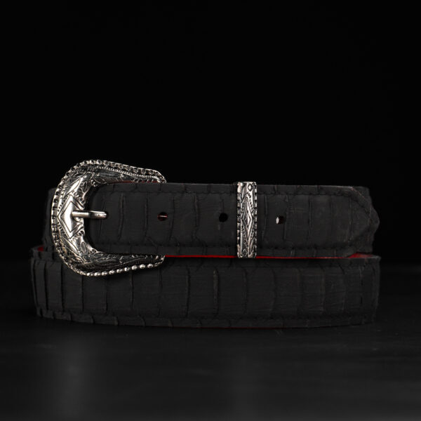 Kid’s Black Python Belt