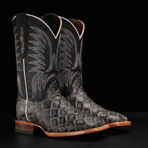 Gray Fish Scale – Square Toe