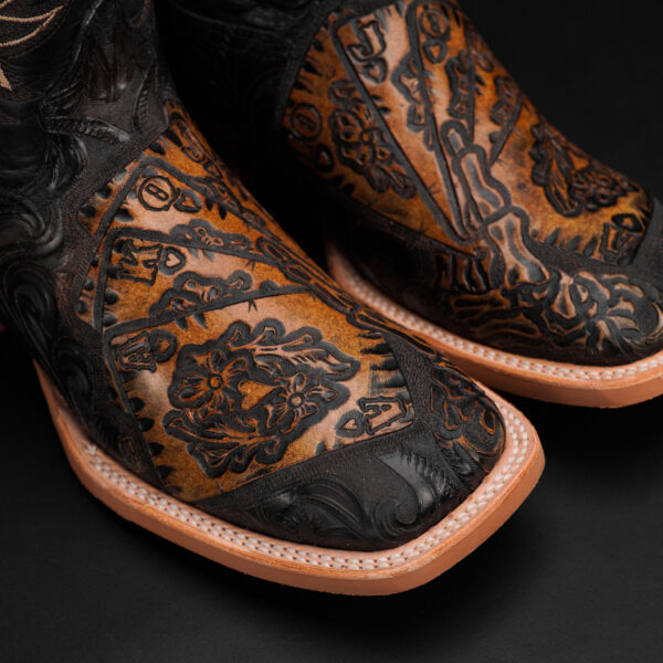 "ALL IN" Black/Tan Safari – Square Toe - Image 6