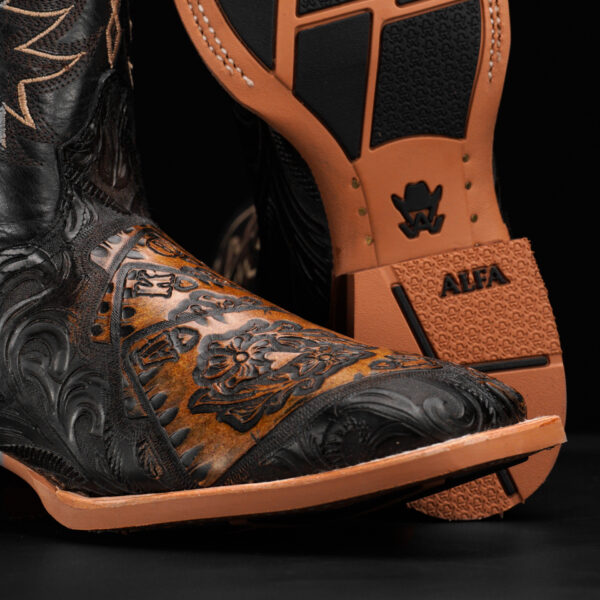 "ALL IN" Black/Tan Safari – Square Toe - Image 3