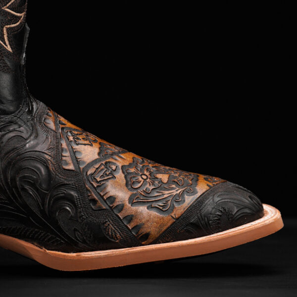 "ALL IN" Black/Tan Safari – Square Toe - Image 5
