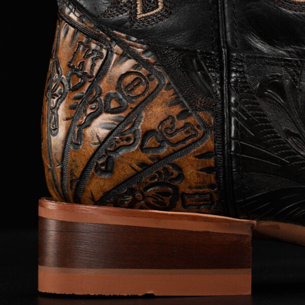 "ALL IN" Black/Tan Safari – Square Toe - Image 4