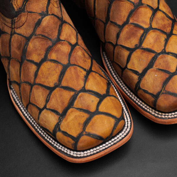 Honey Fish Scale – Square Toe - Image 3