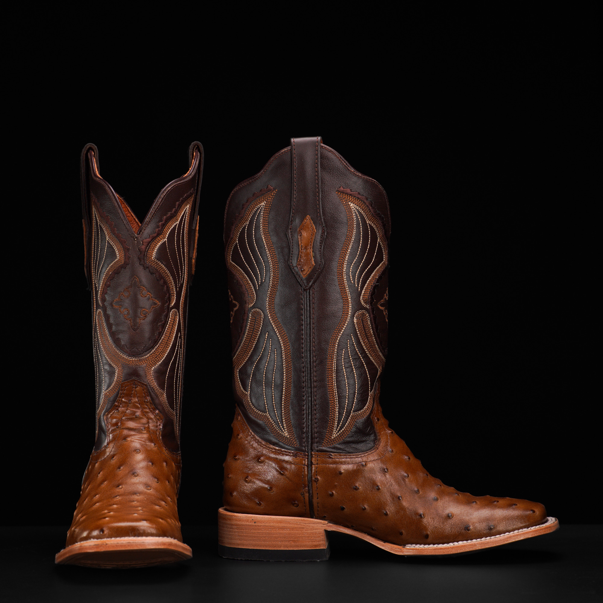 Honey Ostrich – Square Toe - Image 2