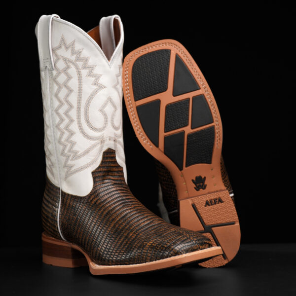 Tan Safari Lizard – Square Toe