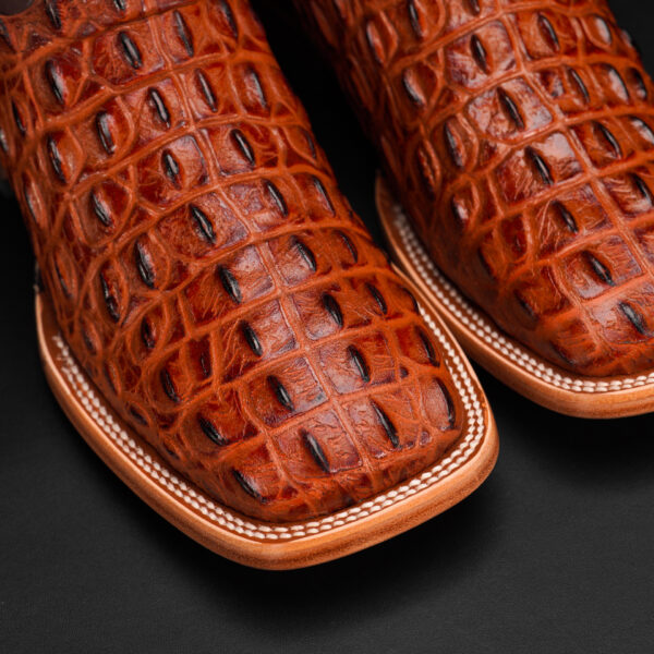 Cognac Caiman Horn Back – Square Toe - Image 3